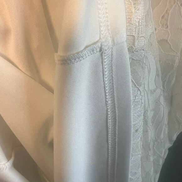 Tommy Hilfiger Sleeveless White Floral Lace A-Line Dress, Size 6 - Picture 11 of 13